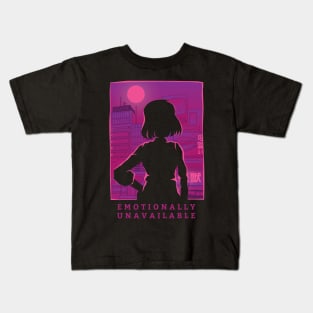 Emotionally Unavailable, Emotionally Tired, Anime Kids T-Shirt